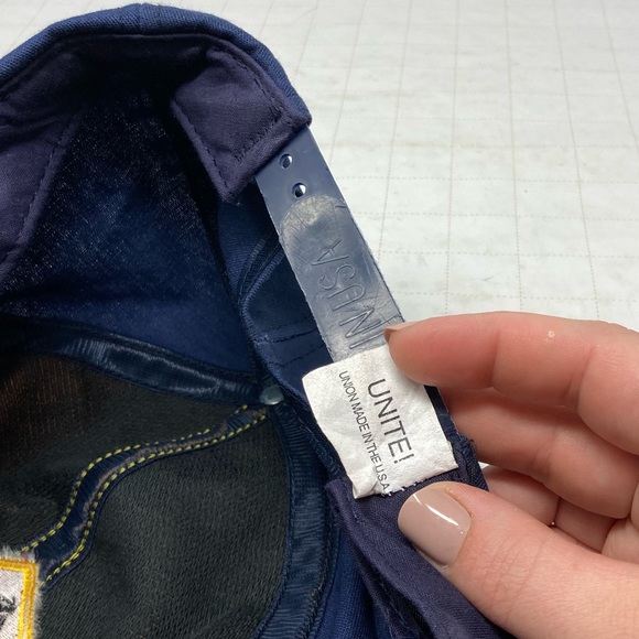 Boy Scouts Wolf Blue Gold vintage made in the USA twill M/L SnapBack cap - Picture 9 of 11